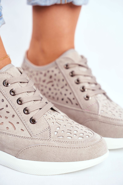 Dámske tenisky Sergio Leone Openwork Grey PB122