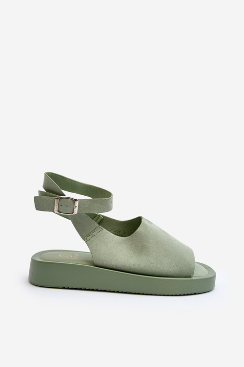 Pohodlné Dámské Sandály Na Platformě Zelené Rubie