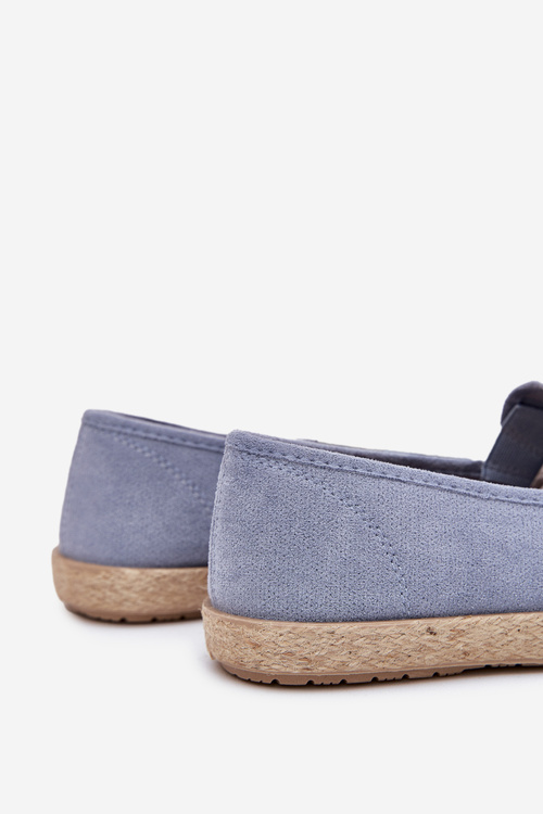 Pánské espadrilky z eko semiše modré Lunaria