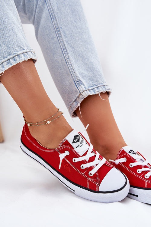 Dámske Textilné Tenisky Lee Cooper LCW-25-02-3298L Červené