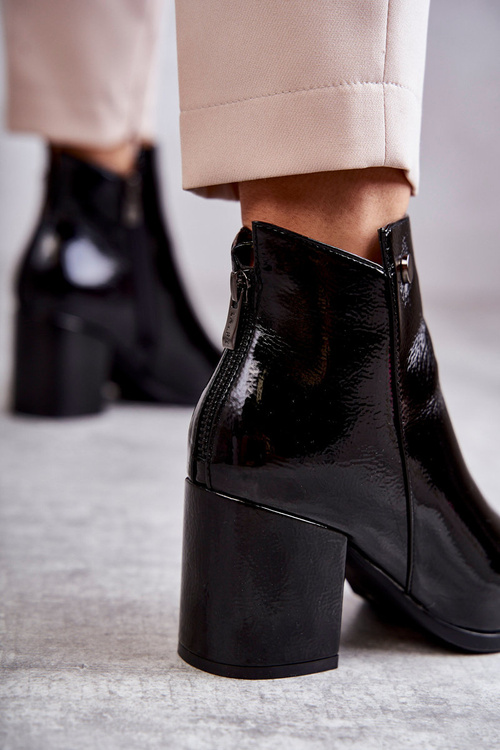 Dámské lakované kozačky La.Fi 260039B-LA Černe