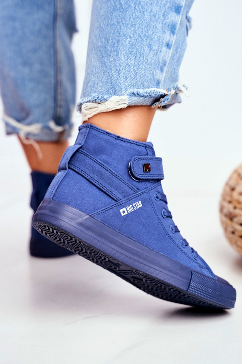 Dámske vysoké tenisky Big Star FF274584 Blue