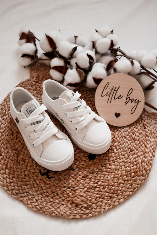 Dětské Kožené Tenisky BIG STAR JJ374310 Bílé