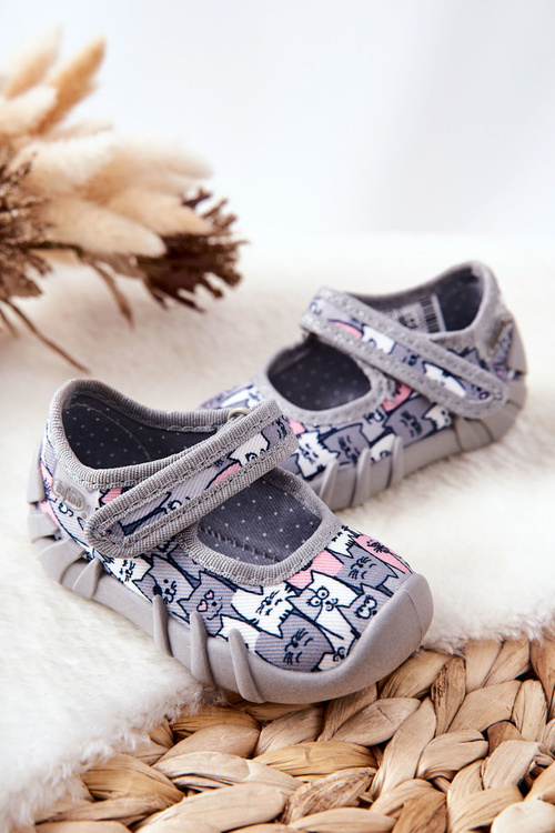 Ballerina Papcie Befado Kitty 109p241 Gray