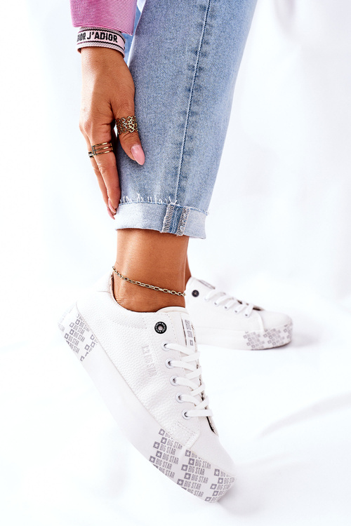 Dámske tenisky na platforme Big Star II274181 White