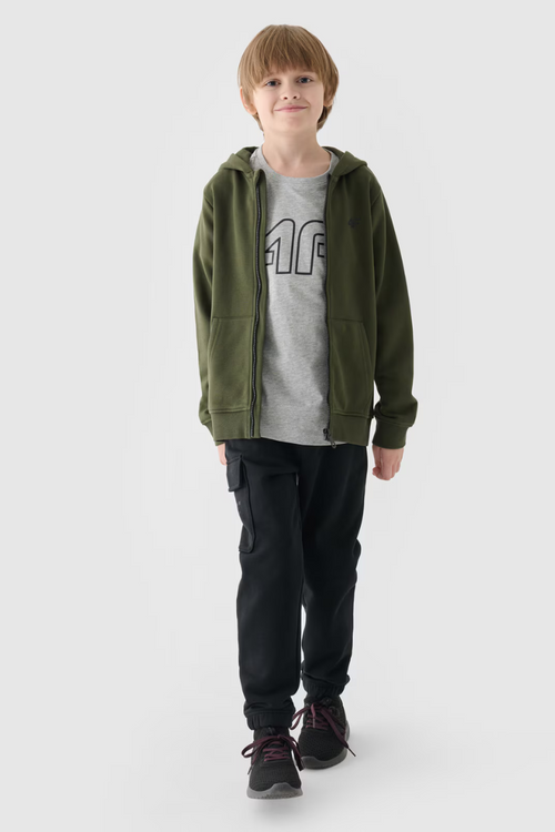 Chlapčenské Dresové Nohavice Joggery 4FJWAW24TTROM760-20S Čierne