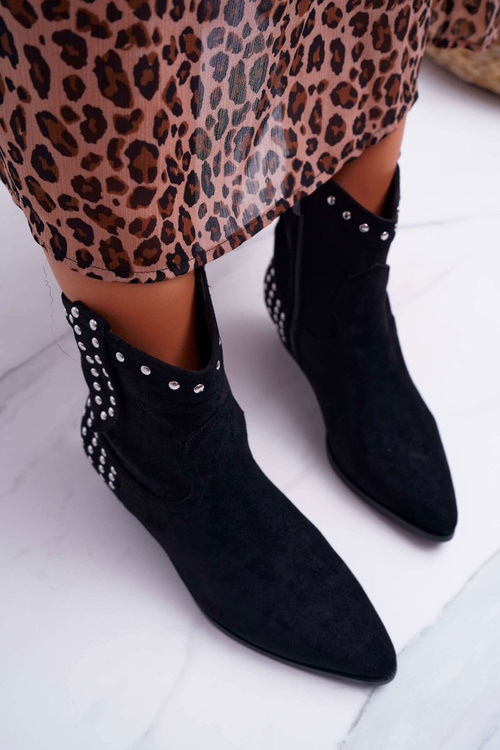 Dámské Kotníkové nízké Boty Černé Fine