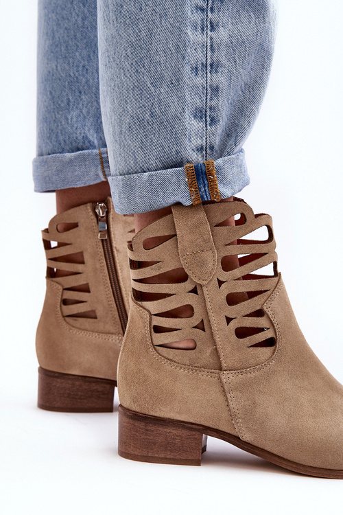 Openwork Dámske kožené topánky Lewski 3329