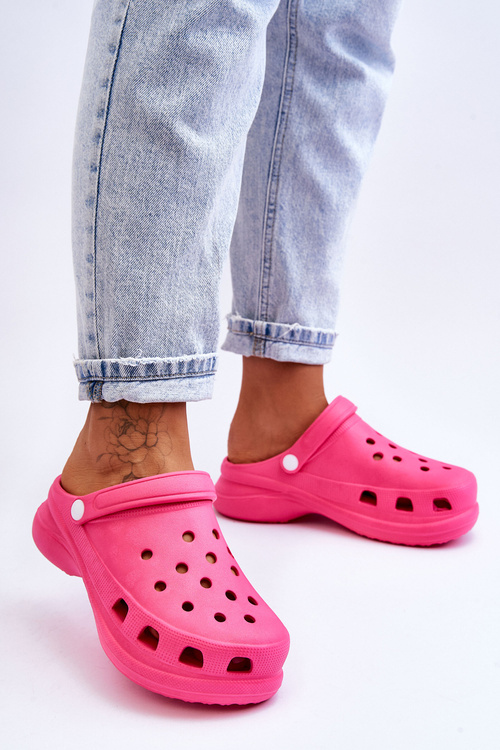 Pěnové Sandály Crocs Na Robustní Podrážce Tmavě růžová Katniss