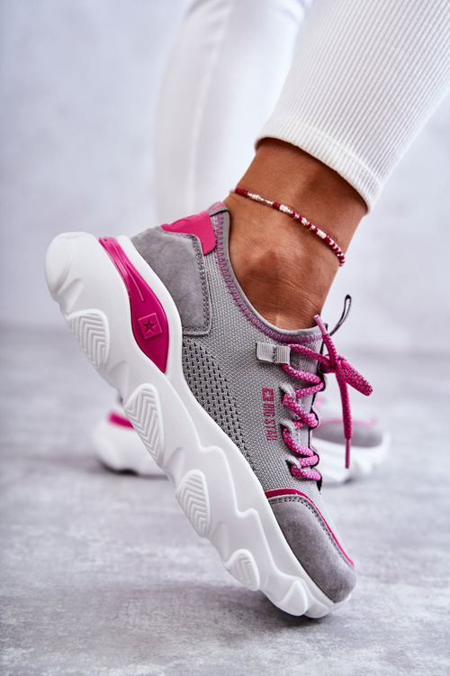 Dámske tenisky pamäťové penové systém Big Star KK274030 Gray