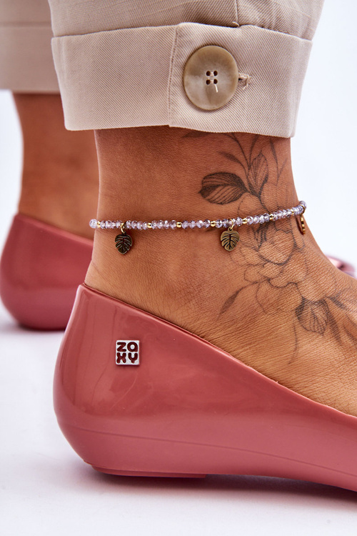 Dámské baleríny ZAXY se srdcem LL285028 Růžová