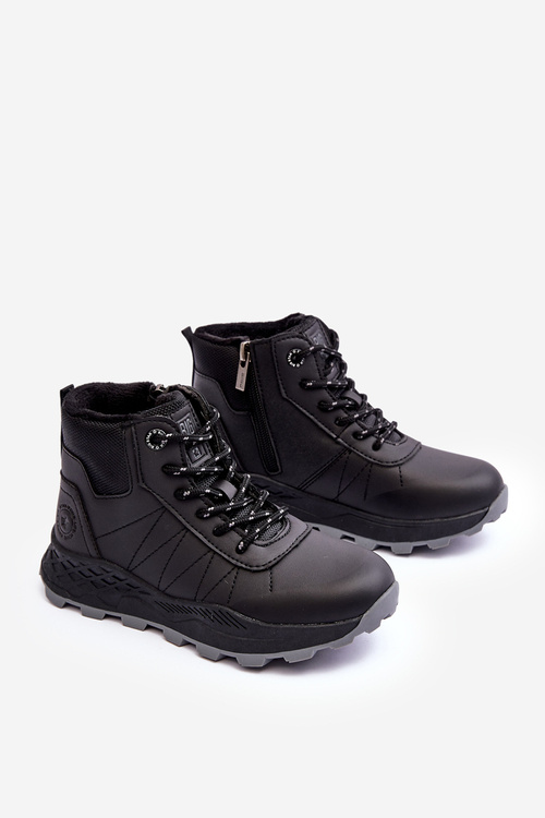 Dětské zateplené trekové boty černé Big Star MM374203