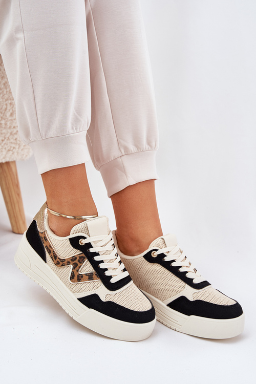 Dámske Športové Topánky Na Platforme Pante Čierne Lorori