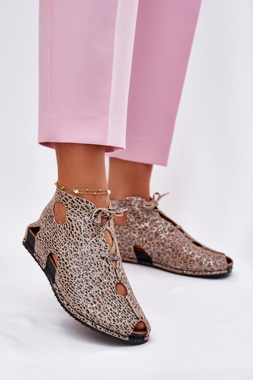 Vzorkované Kožené Čižmy Maciejka 03426-49 Panther