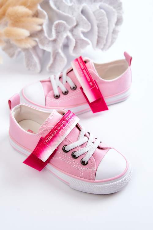Detské nízke tenisky Veľká hviezda JJ374073 Pink