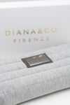 Veľké ženské sivé portfólio Diana & Co