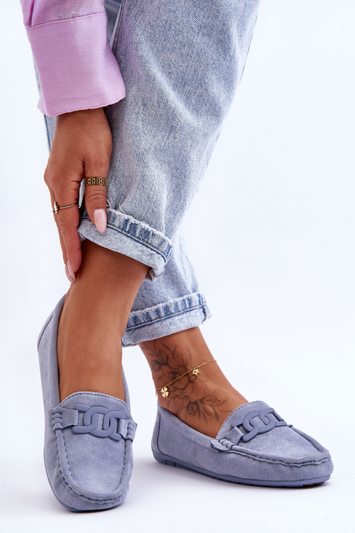 Dámske módne semišové modré laafery Rabell