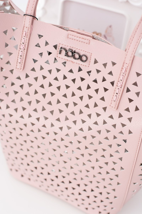 Dámska veľká ružová kupca Nobo nakupujúca kabelka