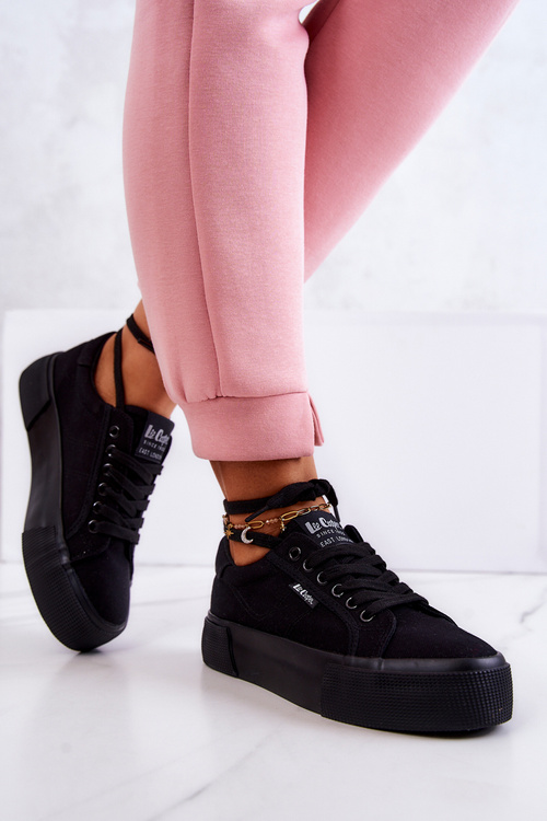 Tenisky na platformě Lee Cooper LCW-22-31-0885L černá