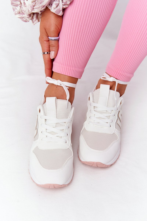 Dámská Sportovní Obuv Sneakers Bílé-Růžové Maddie