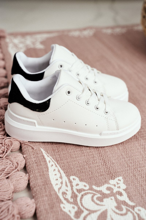 Dětská Sportovní Obuv Sneakers Bíle-Černé Bilbo