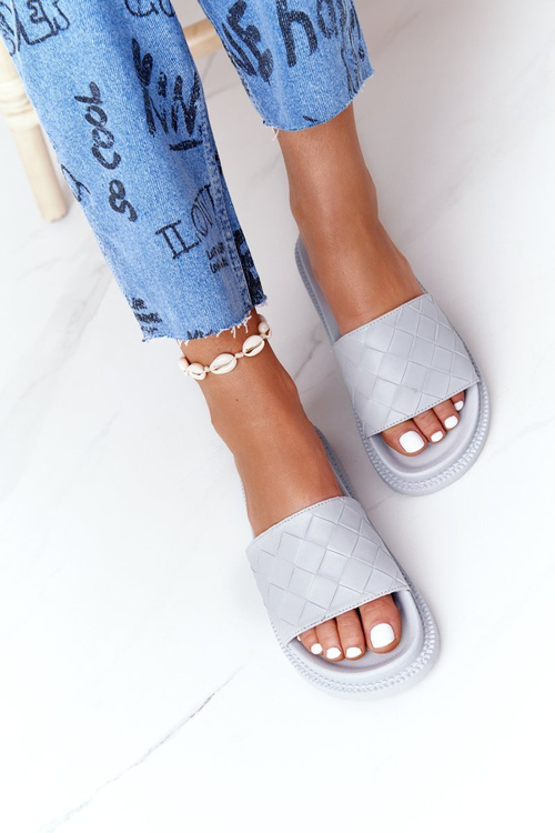 Ženské žabky na veľkej hviezde HH274688 Gray Platform