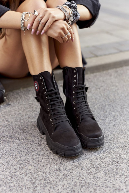 Dámske topánky topánky Čierne monope robotníkov