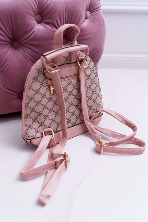 Klasický ružový dámsky batoh