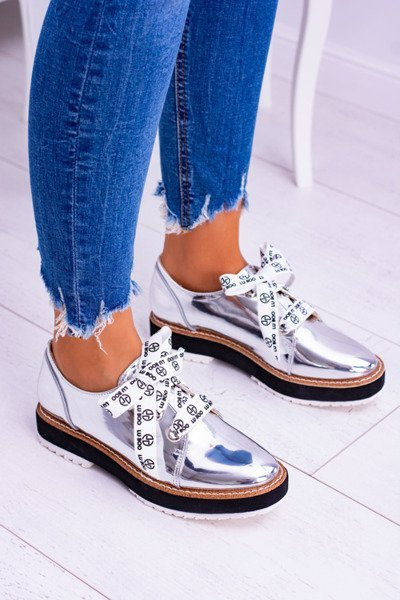 Lu Boo Silver Mirror Moonlight Dámske topánky