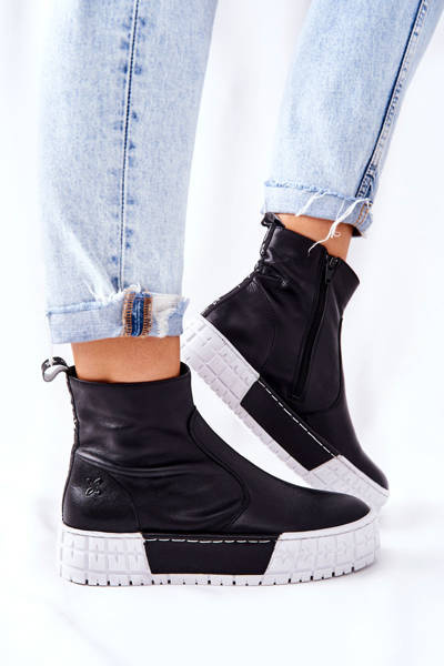 Kotníkové Boty Na platformě Černá Maciejka 05216-01