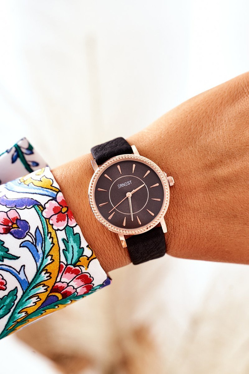 Sledujte kožený remienok bez niklu ernest čiernej