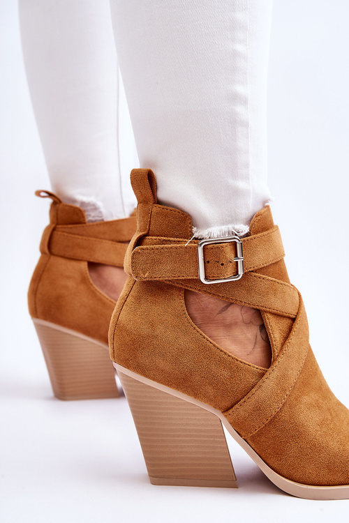 Dámske semišové topánky Camel Dennise Cowboy topánky