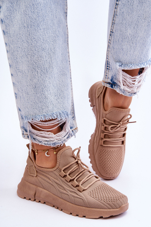 Dámská nazouvací sportovní obuv Tenisky Tmavě béžove Rosett