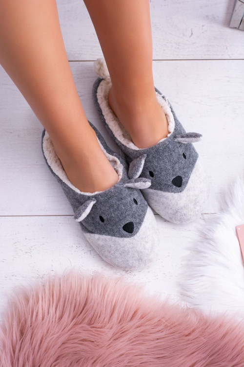 SOXO Dámské domácí přehozy Zvířata A šedé