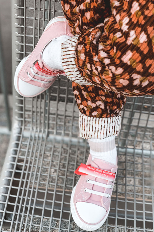 Detské nízke tenisky Veľká hviezda JJ374078 Pink