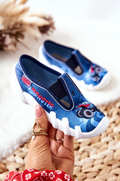 Boty Befado slip-on 290X217 Modrá