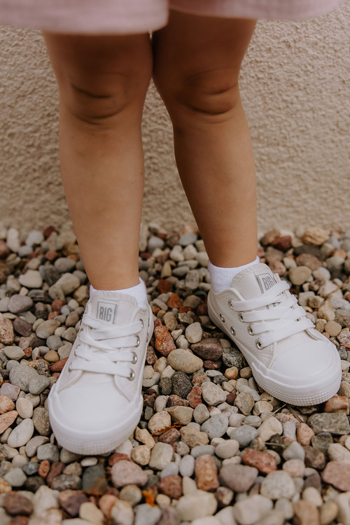 Detské kožené tenisky Veľká hviezda JJ374310 biela