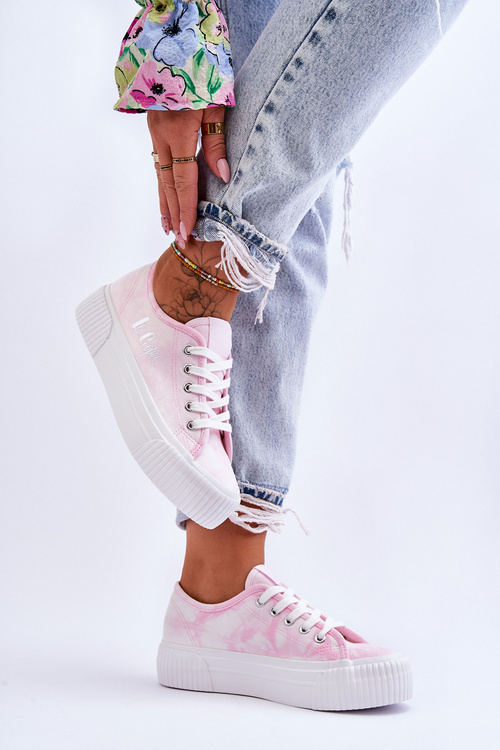 Tenisky na Lee Cooper LCW-23-31-1781L Platform Pink Pink