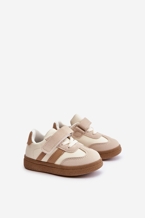 Detské tenisky na suchý zips béžové Tromella