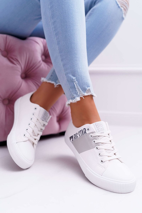 Dámska veľká hviezda Białe EE274091 tenisky
