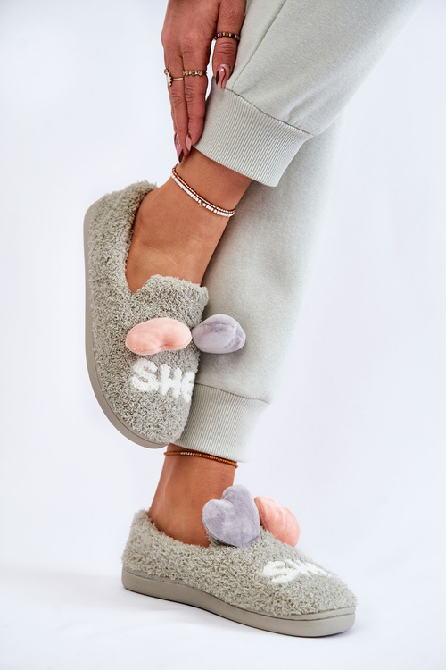 Ženský sklz -v Papcie so srdiečkami Green Alasca