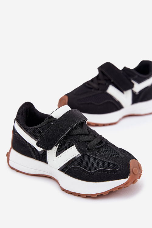 Dětské tenisky na suchý zip černé Tezzu