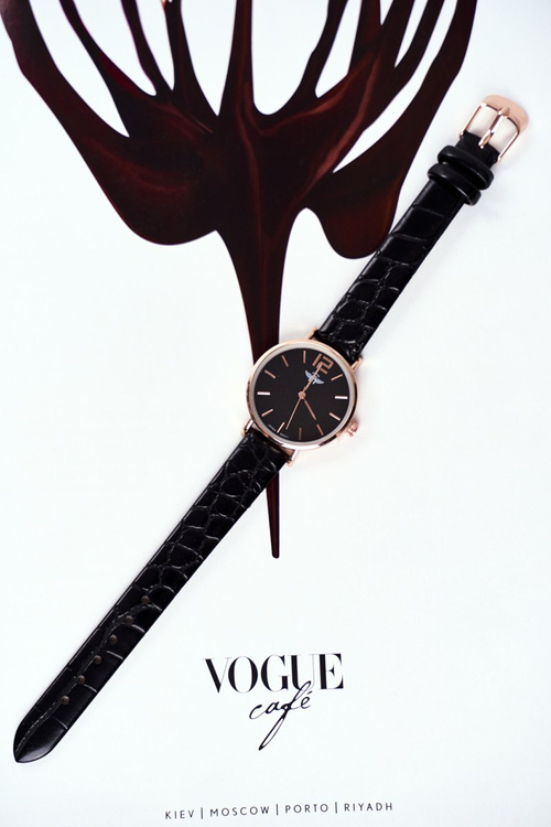 Dámske hodinky Michael John Snake Black Caito