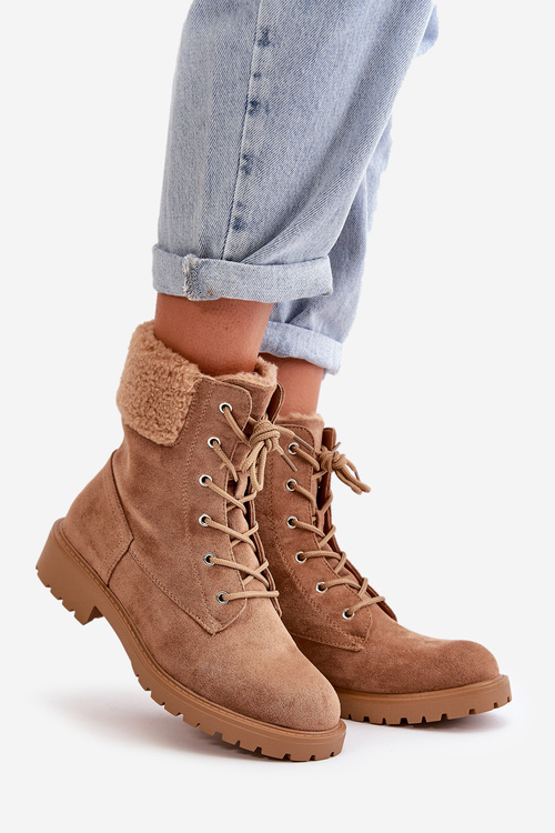 Dámske podšité pracovné topánky na zips hnedé Mivael