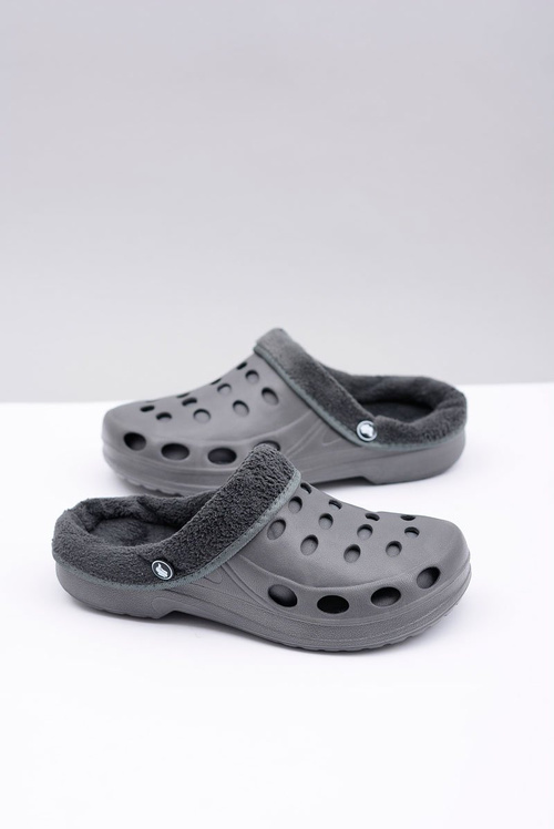 Dámské Nazouváky Teplé Kroksy šedé EVA