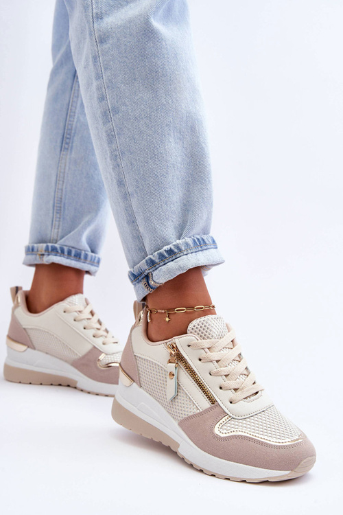 Tenisky pre béžové a biele kliny Sivan