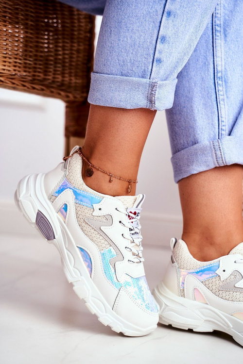 Dámske športové topánky lu boo biele oslzte ma