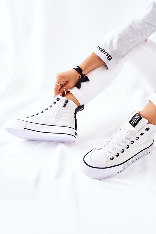 Vysoké tenisky na bielej platforme Big Star II274014