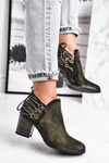 Dámske topánky na Post Maciejka Spring Leather Olive 04812-24