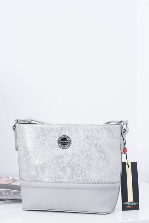 Women's Handbag Silver Gray Postman